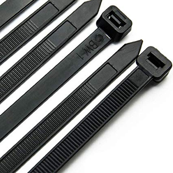 POLISPORT OPASKI ZACISKOWE (TRYTYTKI) 12 SZTUK KOLOR CZARNY