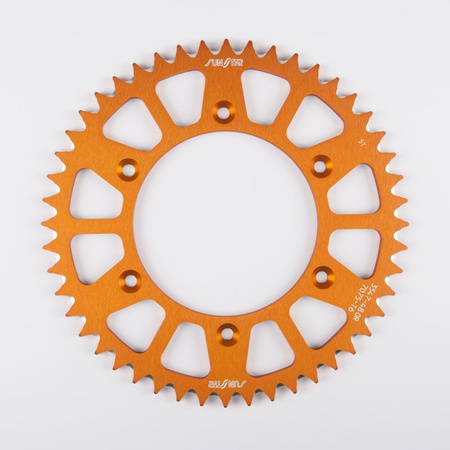 SUNSTAR ZĘBATKA TYLNA ALUMINIOWA (ERGAL) 899 51 HUSABERG TE 125 '12-14 (ŁAŃC. 520) (89951JT) KOLOR POMARAŃCZOWY - OFERTA SPECJALNA