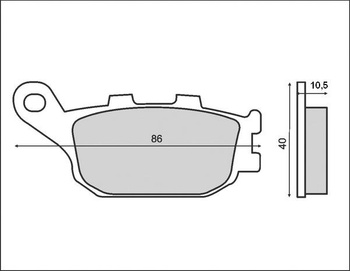 BRENTA KLOCKI HAMULCOWE KH140 (ORGANIC)