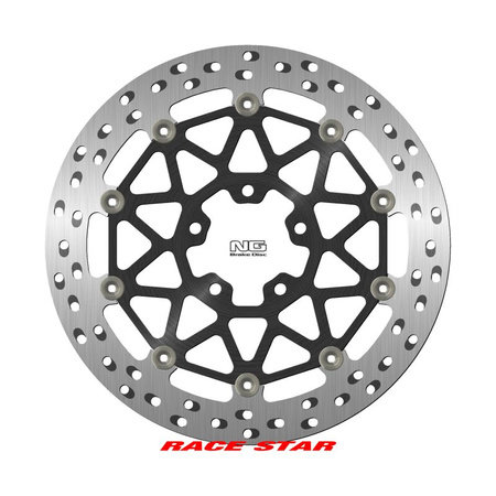 NG TARCZA HAMULCOWA PRZÓD RACE STAR PREMIUM KAWASAKI ZX-10R '19-'20, ZX-10RR '17-'22 (330X70X6MM) (5X10,25MM) (ŚRODEK ALUMINIOWY, POLEPSZONE CHŁODZENIE)