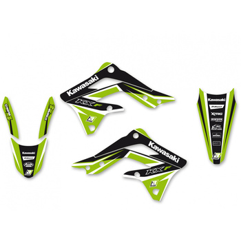 BLACKBIRD KOMPLET NAKLEJEK (OKLEIN) KAWASAKI KX 450F '12-'15 DREAM 4 KOLOR ZIELONY CZARNY