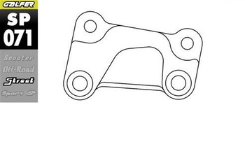 GALFER ADAPTER TARCZY HAMULCOWEJ 330MM HARLEY DAVIDSON PRAWA STRONA (HD RIGHT SIDE)