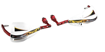 ACCEL OSŁONY RĄK (HANDBARY) Z MOCOWANIEM ALUMINIOWYM ENDURO 28MM (HG- KOLOR NIEBIESKI, SD- KOLOR BIAŁY)