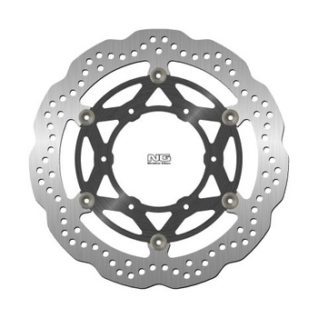 NG TARCZA HAMULCOWA PRZÓD SUZUKI GSX-S 1000 '15-'22 (310X110X5MM) (6X8,5MM) WAVE PŁYWAJĄCA (ŚRODEK ALUMINIOWY) (GSX1000S, GSXS 1000)