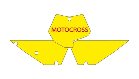 BLACKBIRD WYPRZEDAŻ KOMPLET NAKLEJEK (OKLEIN) POD NUMERY STARTOWE KTM SX/SXF '07-'10