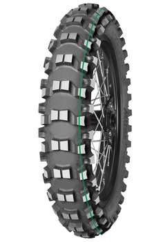 MITAS OPONA 100/90-19 TERRA FORCE MX-SM 57M TT SUPER LIGHT (ZIELONY PASEK) TYŁ DOT 37-38/2022 (26650) WYCOFANE