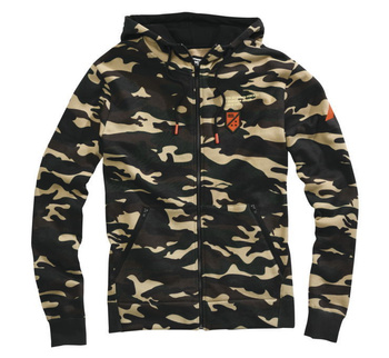 WYPRZEDAŻ 100 PROCENT BLUZA CODZIENNA Z KAPTUREM (KANGUREK) MODEL INTERVAL CAMO KOLOR KAMUFLAŻ ROZMIAR M