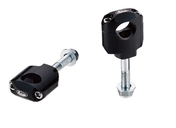 ACCEL MOCOWANIE/PODWYŻKI KIEROWNICY (22,2MM) WYS. 42MM ZE ŚRUBĄ M12 KOLOR CZARNY (BM-37BK22)