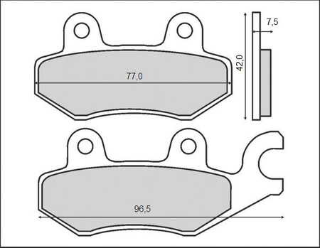 BRENTA KLOCKI HAMULCOWE KH165 / KH215 (ORGANIC)