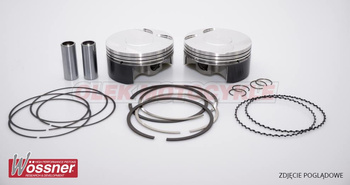 WOSSNER KOMPLET TŁOKÓW DUCATI (4T) 999RS '03-'06, 1098RS '07-'08 (103,93MM) (BORE 104 MM) SWORZEŃ 20MM
