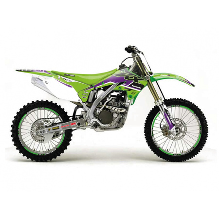BLACKBIRD KOMPLET NAKLEJEK (OKLEIN) KAWASAKI KX 250F '04-'05 DREAM 5 KOLOR ZIELONY CZARNY