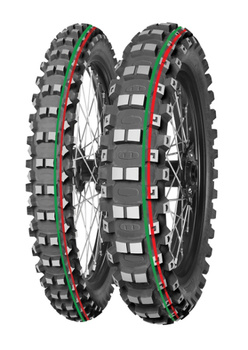 MITAS OPONA 100/90-19 TERRA FORCE-MX MH 57M (CZERWONO-ZIELONY PASEK) TT TYŁ DOT 2025 (DOT:XVDP) (460099) (ZAMIENNIK:70000181,70000103)