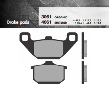 BRENTA KLOCKI HAMULCOWE KH85 SPIEK METALICZNY (ZŁOTE) (FT 4061)