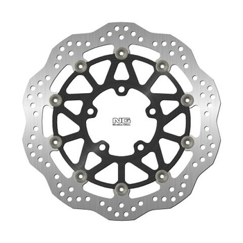 NG TARCZA HAMULCOWA PRZÓD KAWASAKI ZX-6R 636 '16-20 (310X80X5MM) (5X10,5MM) WAVE PŁYWAJĄCA (ŚRODEK ALUMINIOWY)