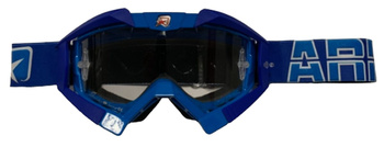 ARIETE GOGLE RIDING CROWS BASIC KOLOR NIEBIESKI/GRANATOWY, SZYBKA ANTI FOG, ANTI SCRATCH, UV, ROLL-OFF READY, GĄBKA 2 WARSTWOWA