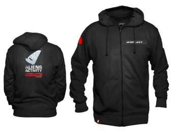 UFO 2026/01 BLUZA Z KAPTUREM KOLOR CZARNY ROZMIAR XL 100% BAWEŁNY - KOLEKCJA 2026