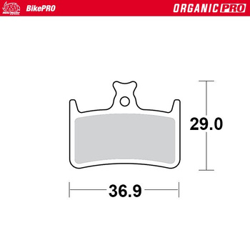 MOTO-MASTER WYPRZEDAŻ BIKE PRO KLOCKI HAMULCOWE ROWEROWE ORGANICZNE PRO PASUJE DO HOPE E4, M4, RX4