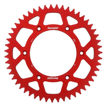 SUPERSPROX ZĘBATKA TYLNA ALUMINIOWA 7075-T6 (ERGAL) 289 51 HONDA CR/CRF '83-'16 (JTR210.51) KOLOR CZERWONY