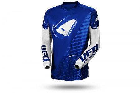 UFO KOSZULKA KIMURA CROSS DZIECIĘCA / JUNIOR / KID KOLOR NIEBIESKI/BIAŁY ROZMIAR S - OFERTA SPECJALNA