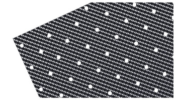 BLACKBIRD FOLIA (OKLEINA) CARBON (Z DZIURKAMI) MATERIAŁ CRYSTAL 0,4MM
