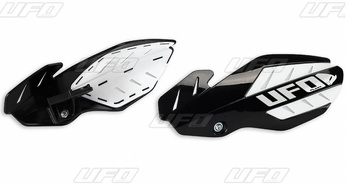 UFO OSŁONY RĄK (HANDBARY) FLAME SUZUKI RMZ 250/450 '12-'17 KOLOR CZARNY/BIAŁY (Z MOCOWANIAMI) - PROMOCJA
