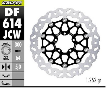 GALFER TARCZA HAMULCOWA PRZÓD KTM 990 DUKE '24- (WAVE FLOATING) (300X64X5MM)