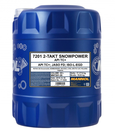 MANNOL 2T SNOWPOWER 20L (7201)