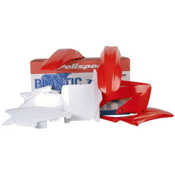 POLISPORT WYPRZEDAŻ KOMPLET PLASTIKÓW HONDA CR 125 '04-'07; CR 250 '04-'07 KOLOR OEM CZERWONY BIAŁY