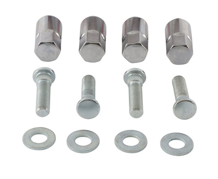 ALL BALLS SZPILKI PODKŁADKI I NAKRĘTKI KOŁA TYLNEGO M10 X GWINT CALOWY 24G 3/16" POLARIS RANGER 4X4 800 EFI 14, RANGER 4X4 800 EFI MIDSIZE 13-14