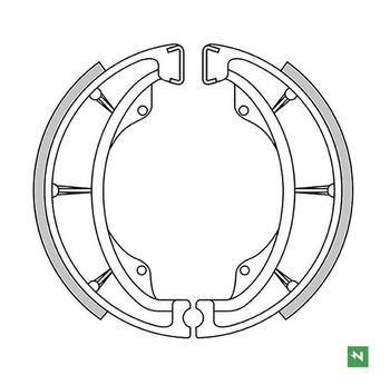 NEWFREN SZCZĘKI HAMULCOWE TYŁ KAWASAKI KLR 600 '84-'94, KX 500/250 '82-'86, KX 125 '74-'80, KH 125 '82-'98, BN 125 ELIMINATOR '00-'07, AR 125 '82-'94, SUZUKI EN 125 '05-'09, GN 125 '82-'05, GN 250 '85-'97, GZ 125 '98-'11, RM 500 '83-'86, VL 125 '0