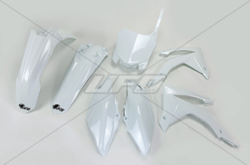 UFO KOMPLET PLASTIKÓW HONDA CRF 450 '13-'16, CRF 250R '14-'17 KOLOR BIAŁY(HO116E041)