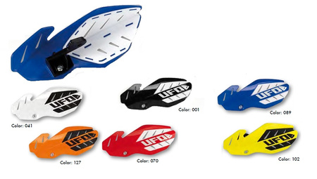 UFO PLASTIKI ZAMIENNE DO OSŁON RĄK (HANDBARÓW) FLAME KOLOR CZARNY/BIAŁY