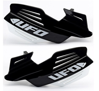 UFO OSŁONY RĄK (HANDBARY) VULCAN KOLOR CZARNY/BIAŁY (Z MOCOWANIAMI)