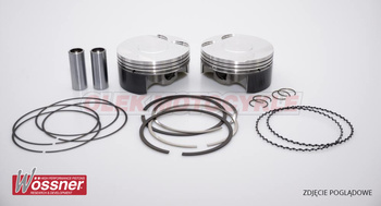 WOSSNER KOMPLET TŁOKÓW SUZUKI (4T) GSXR 1000 '09- ŚR. 74,46MM (4 SZT)(NA ZAMÓWIENIE)