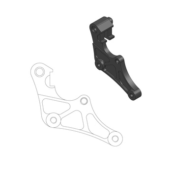 MOTO-MASTER PROMOCJA ADAPTER DO TARCZY SUPERMOTO SM RACING 320 YAMAHA YZ 125/250 '17-, YZF 250/450 '16- (NA ZAMÓWIENIE- bok@olekmotocykle.pl)