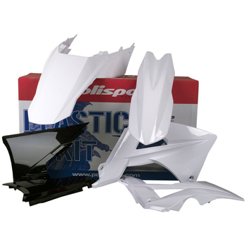 POLISPORT WYPRZEDAŻ KOMPLET PLASTIKÓW GAS GAS EC/EC-E 125 '11; EC/EC-E 200 '11; EC/EC-E 250 '11; EC-EC-E 300 '11 EC/EC-F '11 KOLOR BIAŁO CZARNY