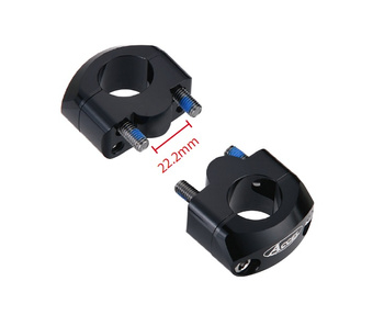 ACCEL MOCOWANIE/PODWYŻKI KIEROWNICY (DÓŁ-22,2/GÓRA-22,2MM) WYS. 20MM KOLOR CZARNY (BM-34BK22/22) (BM-34BK22/22)