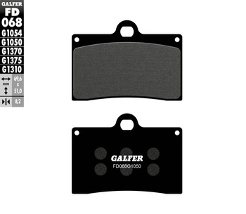 GALFER KLOCKI HAMULCOWE KH095 PÓŁMETALICZNE SCOOTER