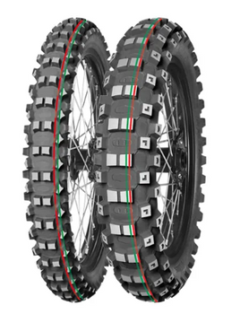 MITAS OPONA 70/100-10 TERRA FORCE-MX MH 41M (CZERWONO-ZIELONY PASEK) TT TYŁ DOT 2024 (DOT:XDDC) (460063) (zamiennik:70000117)