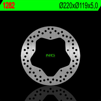 NG TARCZA HAMULCOWA TYŁ BMW S 1000 R/RR '09-'15 (220X119X5) (5X6,6MM)