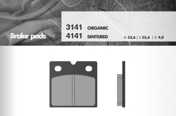 BRENTA KLOCKI HAMULCOWE KH18 PRZÓD (BMW K75/100/1100/1200, R45/65/80/100) (FT 3141)