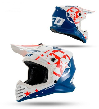 UFO 2026/01 KASK KOREY CROSS DZIECIĘCY / JUNIOR / KID KOLOR NIEBIESKI/BIAŁY ROZMIAR M (ECE 22R06) - KOLEKCJA 2026