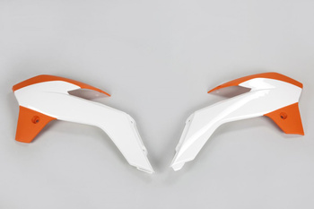 UFO OSŁONY CHŁODNICY KTM SX 85 '13-17, KOLOR OEM (BIAŁY/POMARAŃCZOWY)