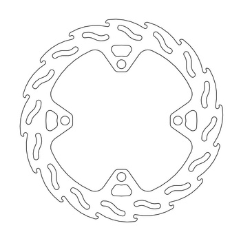 MOTO-MASTER PROMOCJA TARCZA HAMULCOWA TYŁ FACTORY KAWASAKI KX / KXF 220MM - 4,4MM GRUBOŚCI