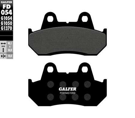 GALFER KLOCKI HAMULCOWE KH069 PÓŁMETALICZNE (SCOOTER)