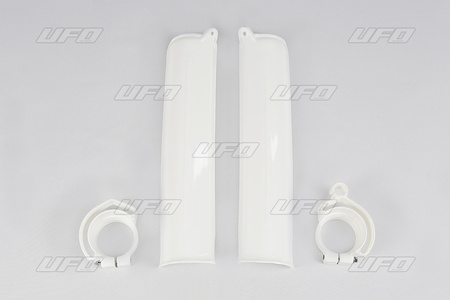 UFO OSŁONY TELESKOPÓW ( AMORTYZATORÓW ) PRZEDNICH KTM 125/250/360/500/600 '90-92 KOLOR BIAŁY