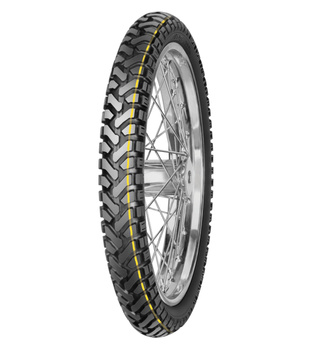 MITAS OPONA 110/80-19 E-07 59T TL DAKAR (ŻÓŁTY PASEK) PRZÓD DOT 35-37/2022 (24445) WYCOFANE (ZAMIENNIK:70001001)