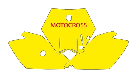 BLACKBIRD WYPRZEDAŻ KOMPLET NAKLEJEK (OKLEIN) POD NUMERY STARTOWE KTM SX 85 '04-'12