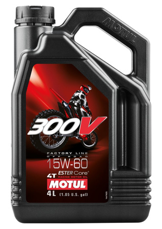 MOTUL OLEJ SILNIK 300V 4T FL OFF ROAD 15W60 4L (SYNTETYCZNY)