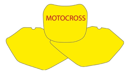 BLACKBIRD WYPRZEDAŻ KOMPLET NAKLEJEK (OKLEIN) POD NUMERY STARTOWE YAMAHA YZ 85 '02-'14